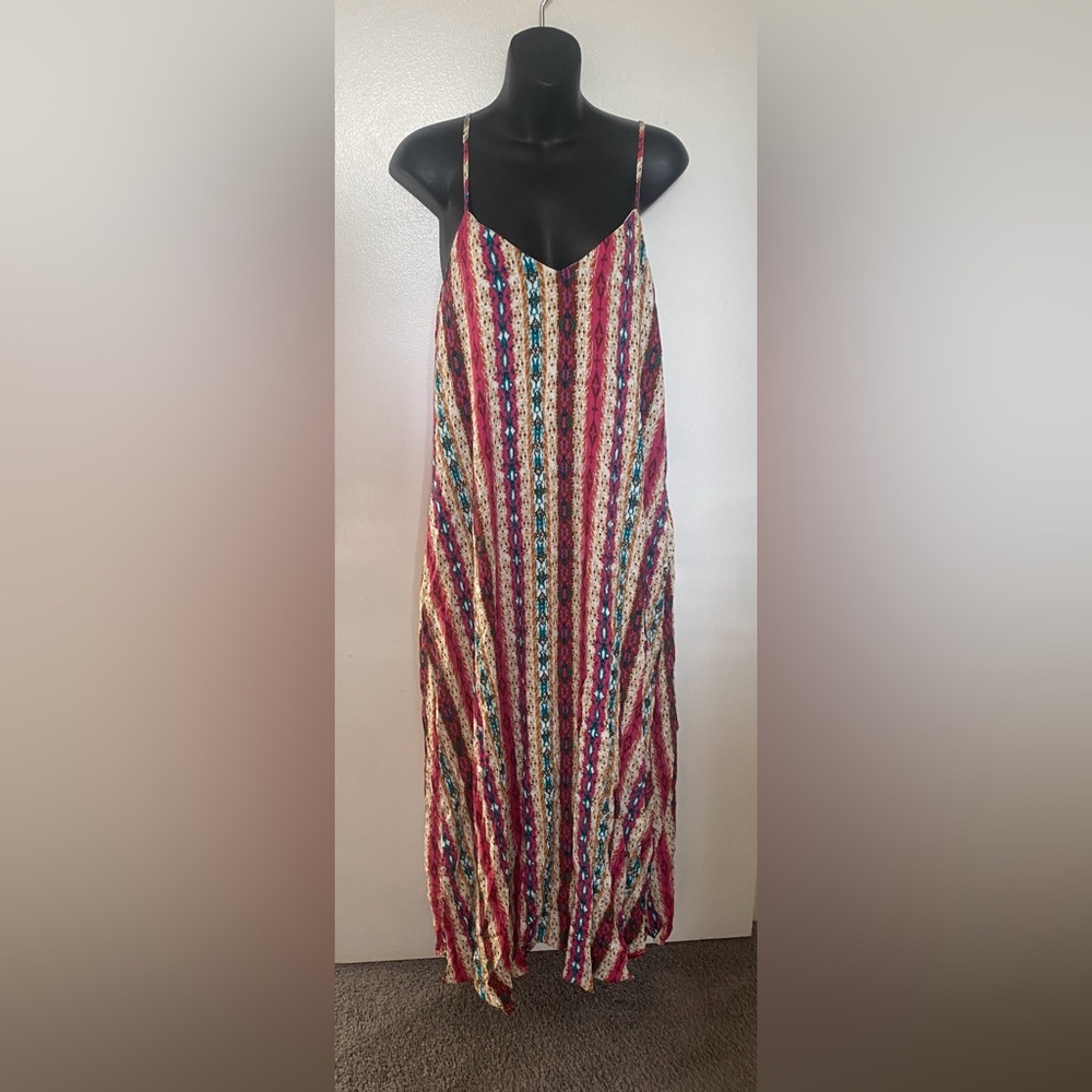 Savanna Jane Women’s Amarillo By Morning Maxi Dress Western Aztec Size Small